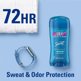Détails du flacon de Secret Déodorant 72h