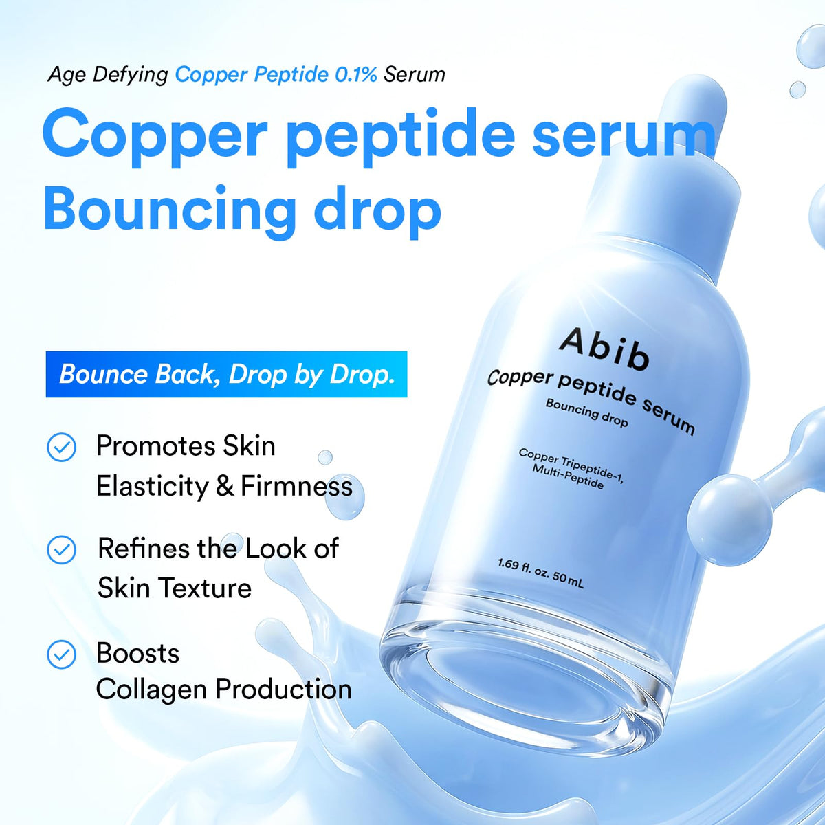 Détails du flacon de sérum Abib avec étiquette