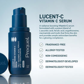 Détails du flacon de sérum Prequel Lucent-C 30ml
