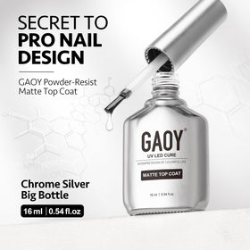 Détails du flacon de top coat mat GAOY