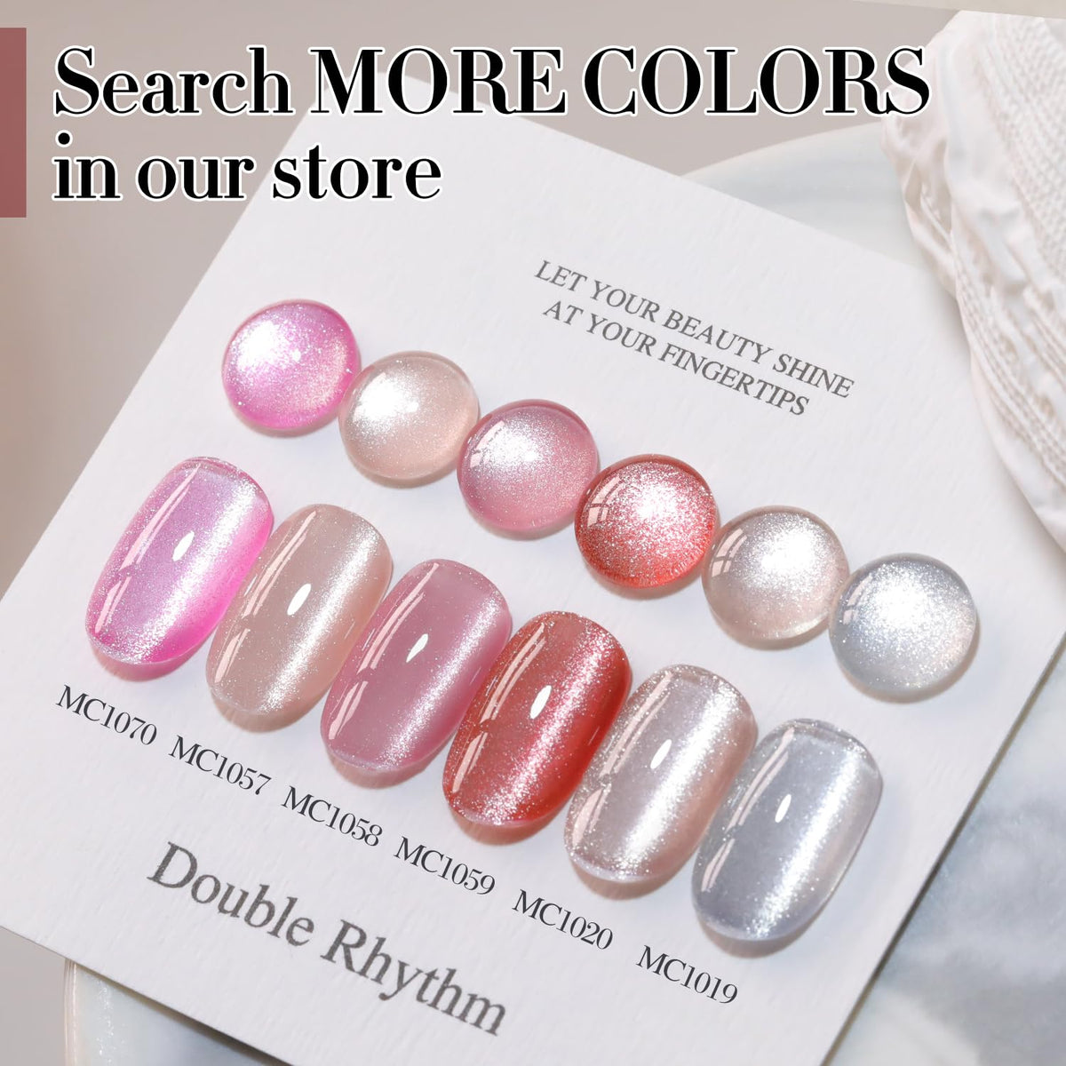 Détails du flacon de vernis gel Cat Eye Double Rhythm