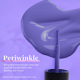 Détails du flacon de vernis gel violet pâle 15ml