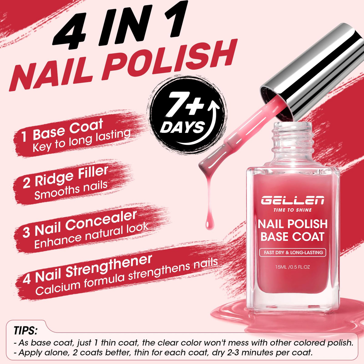 Détails du flacon de vernis GELLEN avec étiquette visible