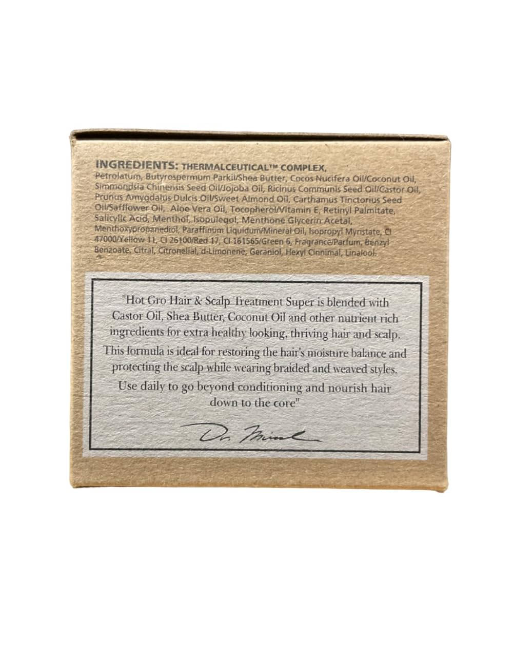 Détails du flacon Dr. Miracle's 4oz avec bouchon et étiquettes