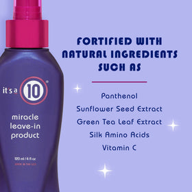 Détails du flacon du Produit Miracle sans Rinçage It's a 10 4 oz