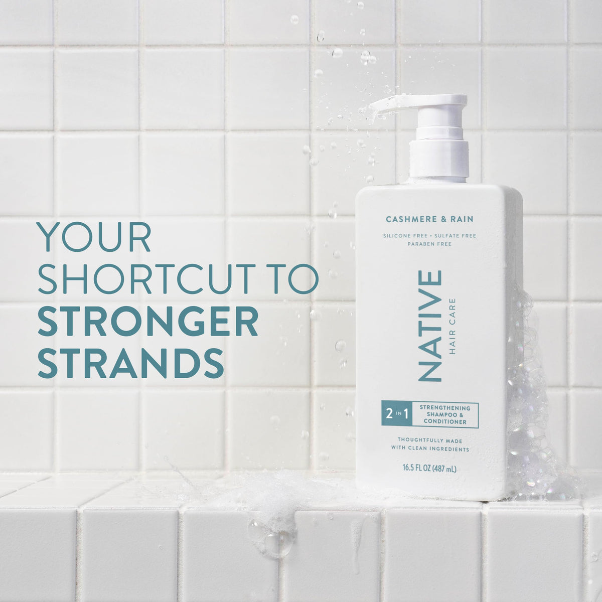 Détails du flacon du Shampoo & Après-Shampooing Native 2-en-1