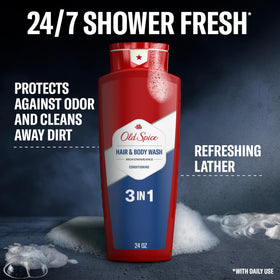 Détails du flacon Old Spice Gel Douche et Shampooing 2-en-1, 408g