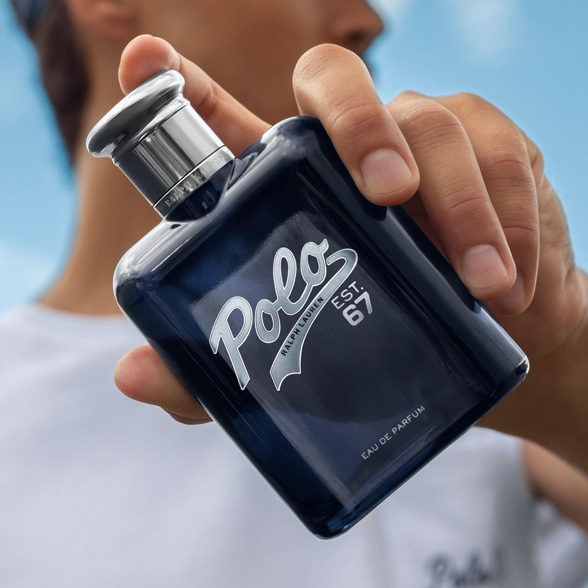 Détails du flacon RALPH LAUREN Polo 67 avec étiquette