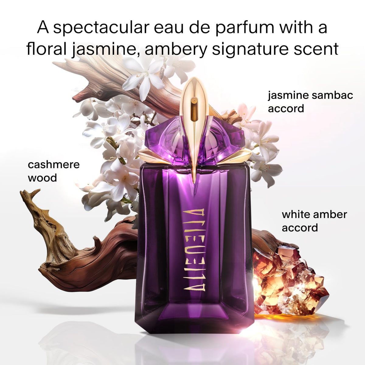 Détails du flacon rechargeable de Mugler Alien Eau de Parfum