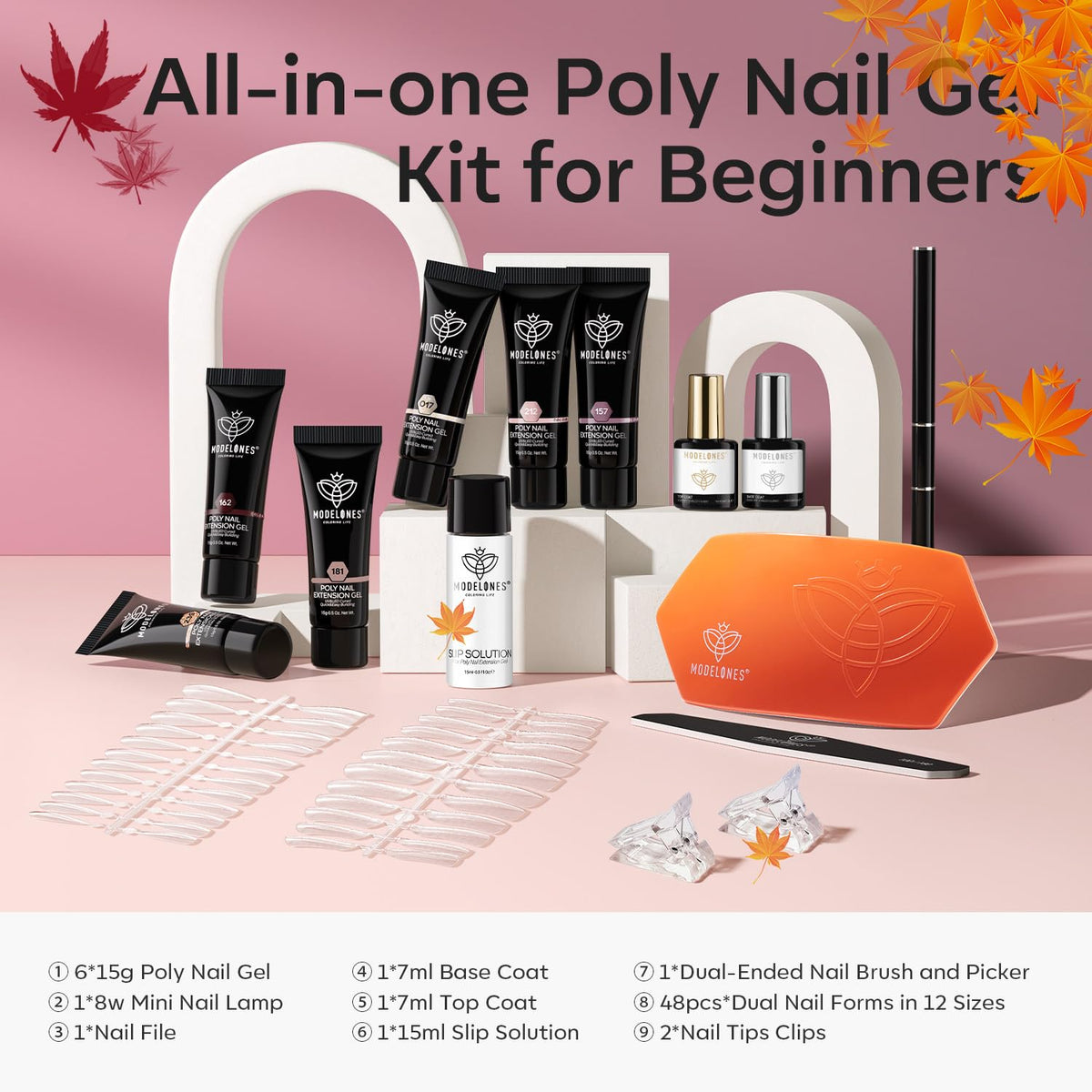 Détails du gel poly modelones dans le kit
