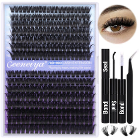 Détails du kit d'extensions de cils Geeneiya