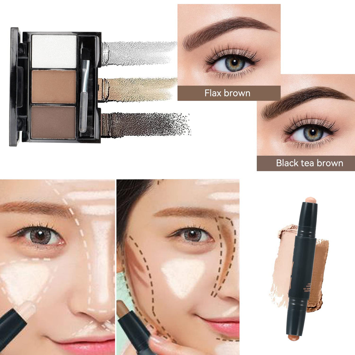 Détails du kit de maquillage KARUIZI avec outils essentiels