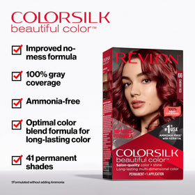 Détails du kit de teinture REVLON ColorSilk 74 Blonde Moyen