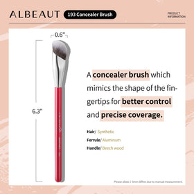 Détails du manche en bouleau du pinceau à correcteur ALBEAUT 193