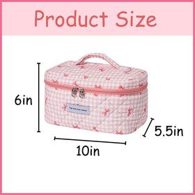 Détails du motif floral de la trousse de maquillage uekeboag