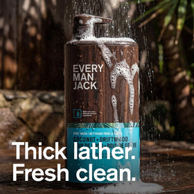 Détails du packaging du Gel Douche Every Man Jack 2pk