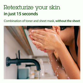 Détails du packaging du masque BLITHE Patting Splash Mask Thé Vert