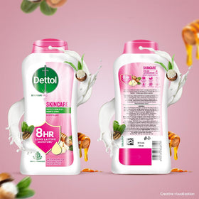 Détails du packaging Gel douche Dettol 250ml