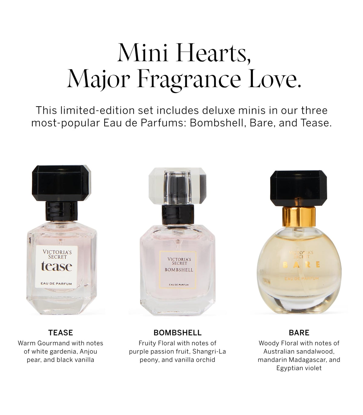 Détails du parfum Bombshell de Victoria's Secret, flacon en gros plan