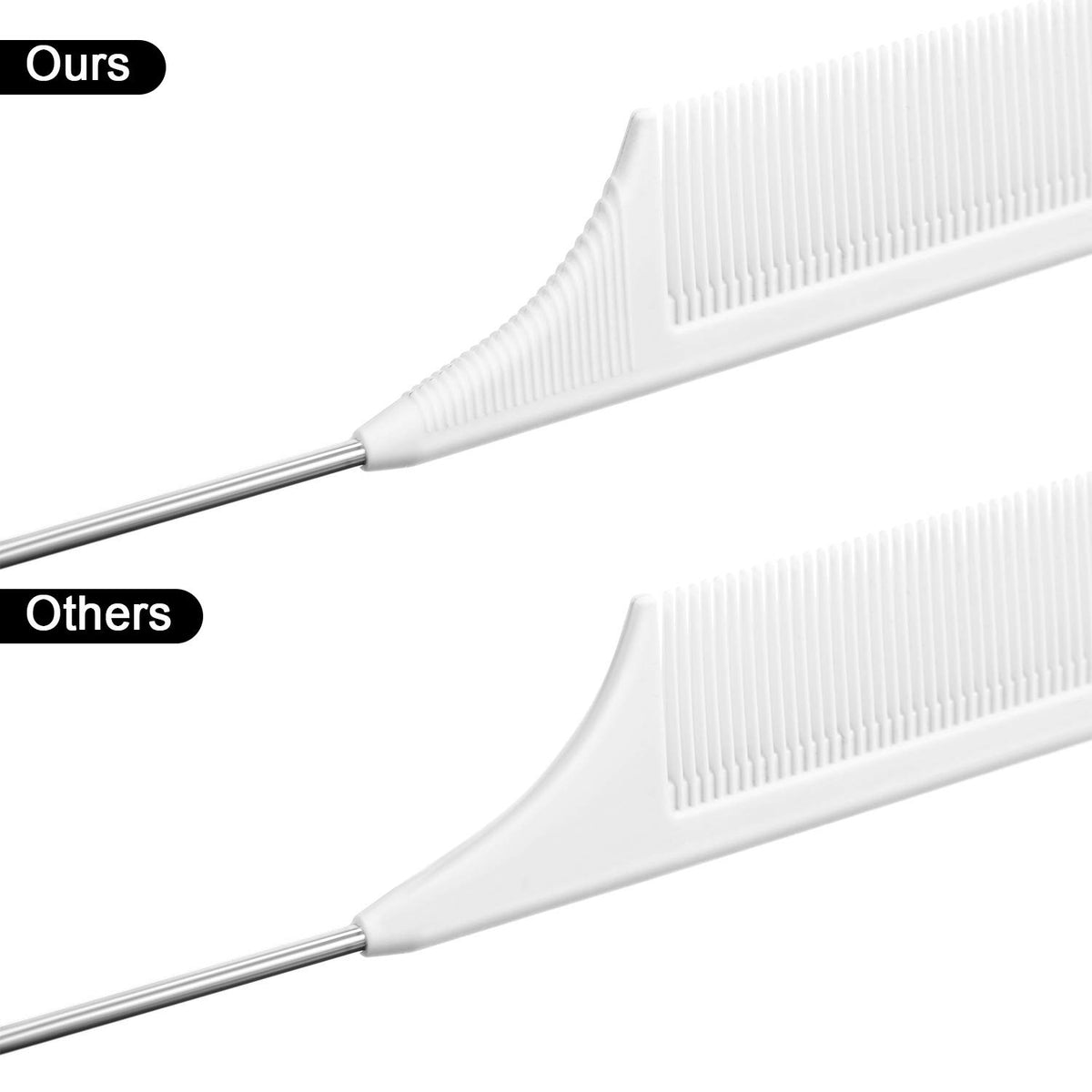 Détails du Peigne à Queue de Rat Leinuosen, avec dents serrées