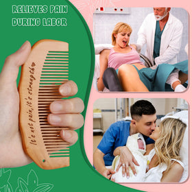 Détails du peigne de naissance Arrozon avec inscription