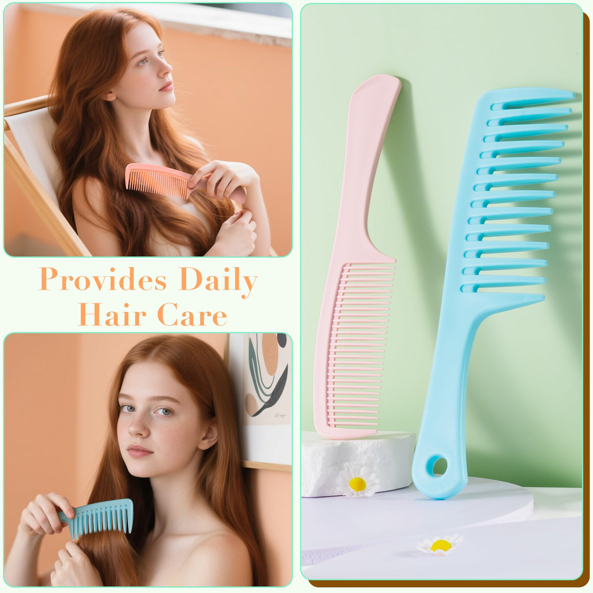 Détails du peigne en tissu de carbone du set SALON SILK