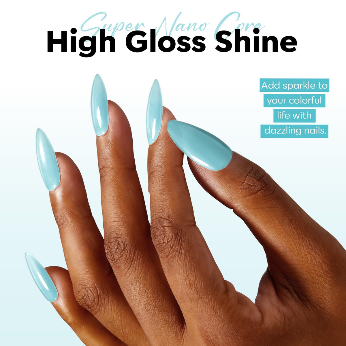 Détails du pinceau du vernis gel jelly bleu modelones