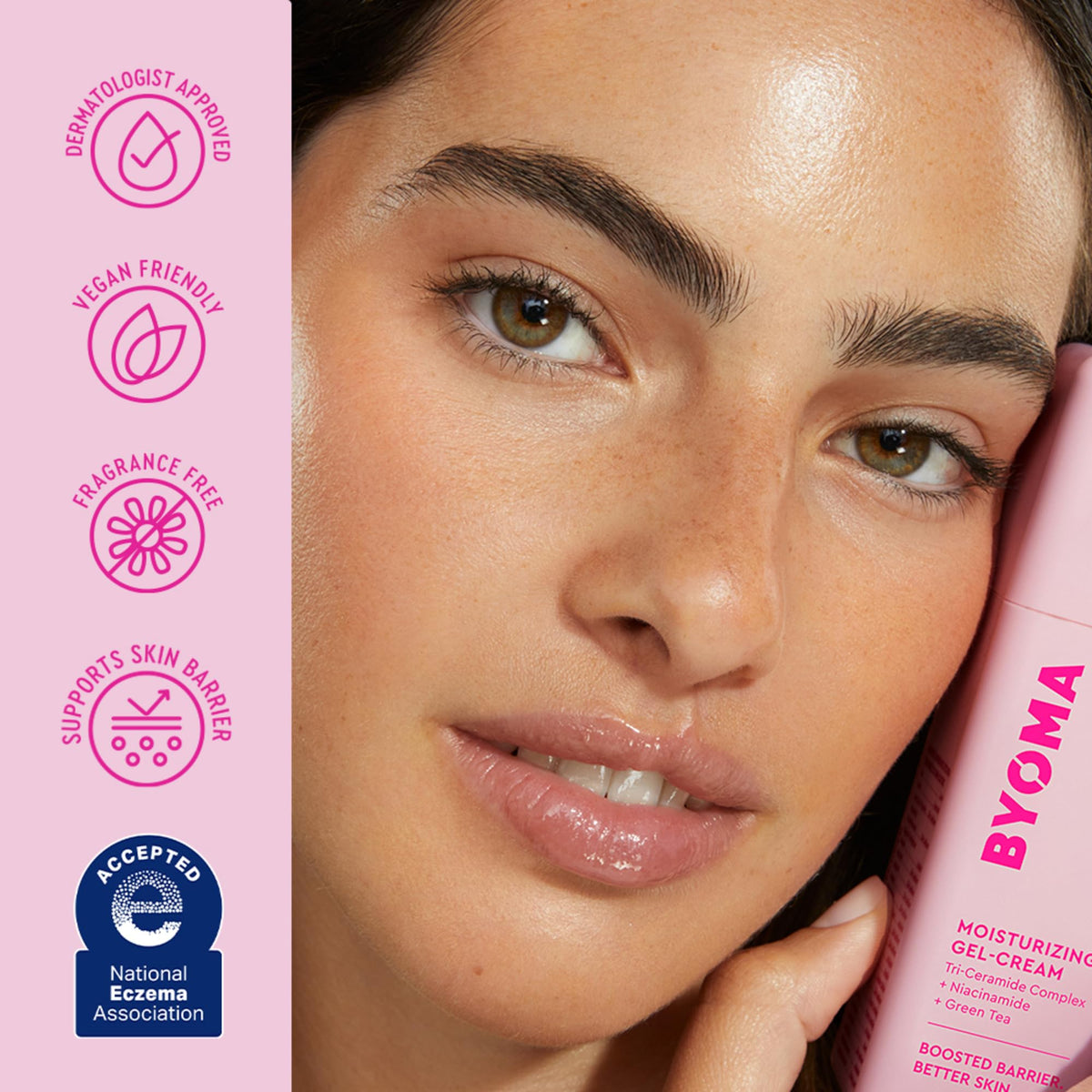 Détails du pot de Crème Gel Hydratante BYOMA