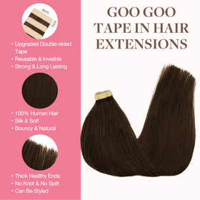 Détails du ruban adhésif des extensions capillaires GOO GOO