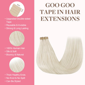 Détails du ruban adhésif des extensions GOO GOO