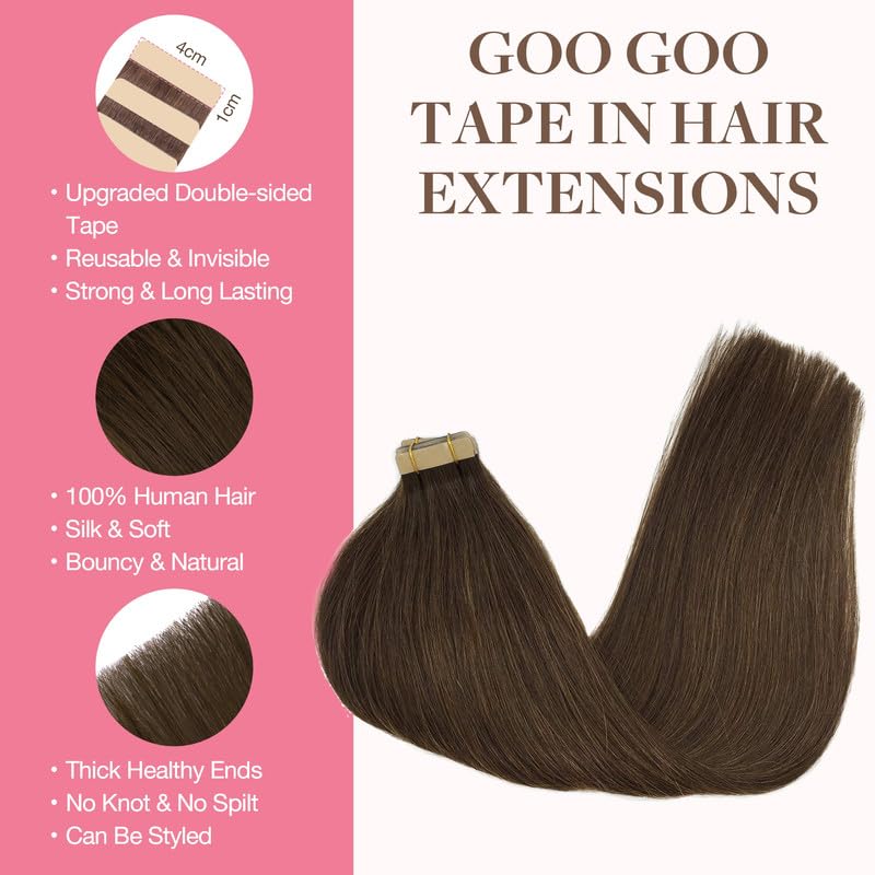 Détails du ruban adhésif des extensions GOO GOO