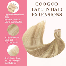 Détails du ruban adhésif des extensions GOO GOO