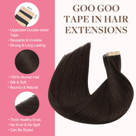 Détails du ruban adhésif des extensions GOO GOO