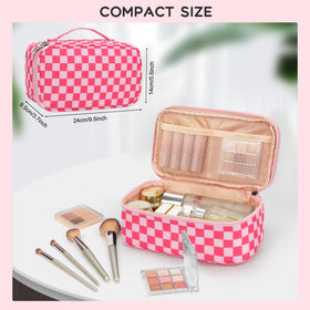 Détails du sac de maquillage Relavel avec élastiques pour rouges à lèvres