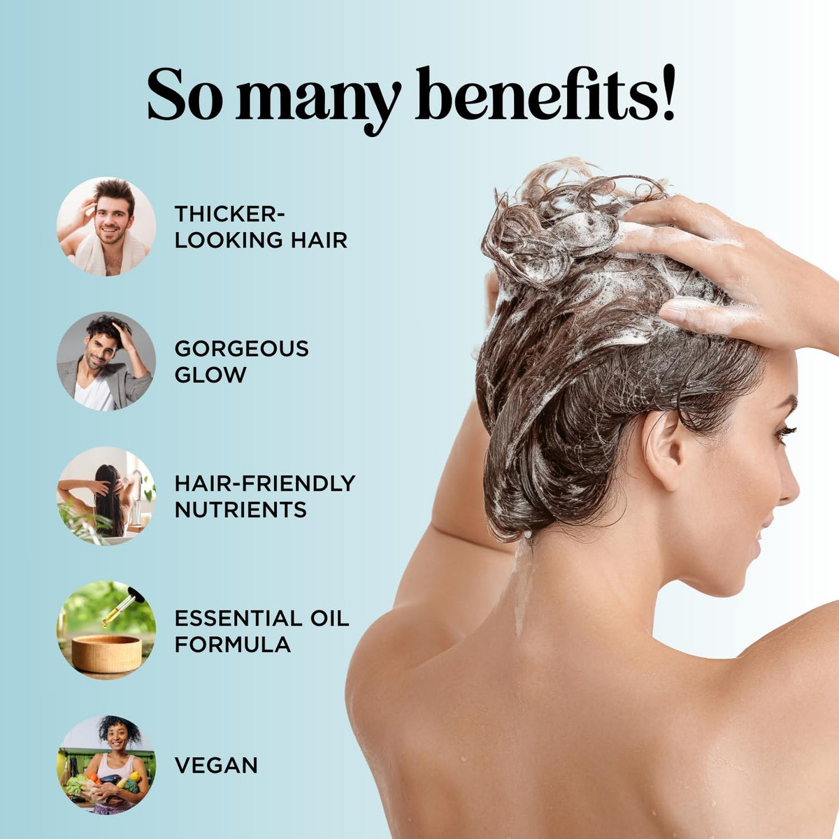 Détails du shampooing à la menthe poivrée Maple Holistics