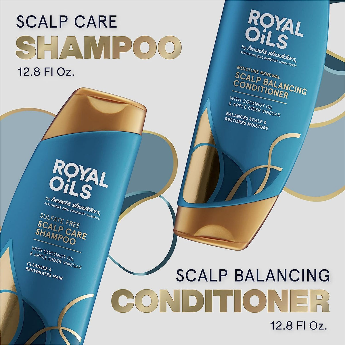 Détails du shampooing Head & Shoulders Royal Oils avec ingrédients naturels