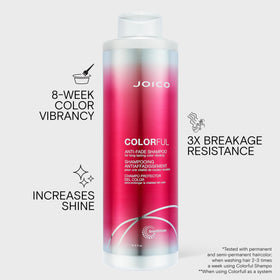 Détails du shampooing Joico Colorful Anti-Fade avec extrait de grenade