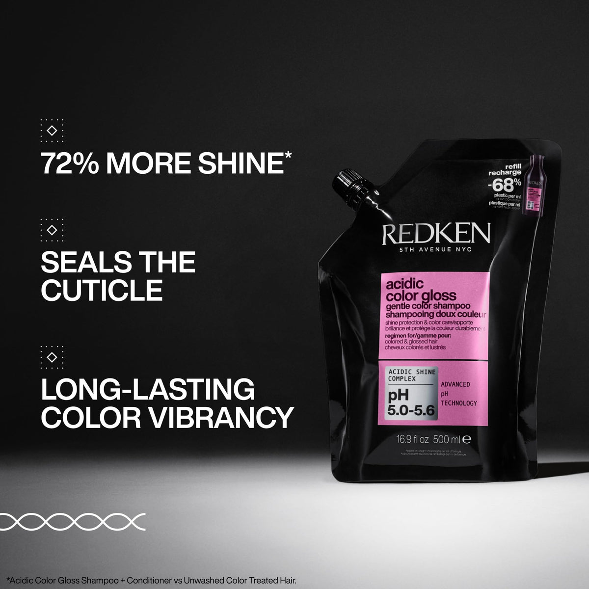 Détails du shampooing Redken Acidic Color Gloss 558g