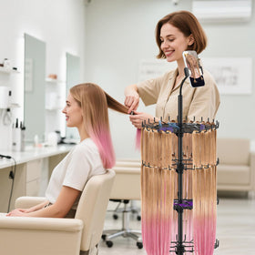 Détails du support de coiffure Qxcynb avec picots pour tresses