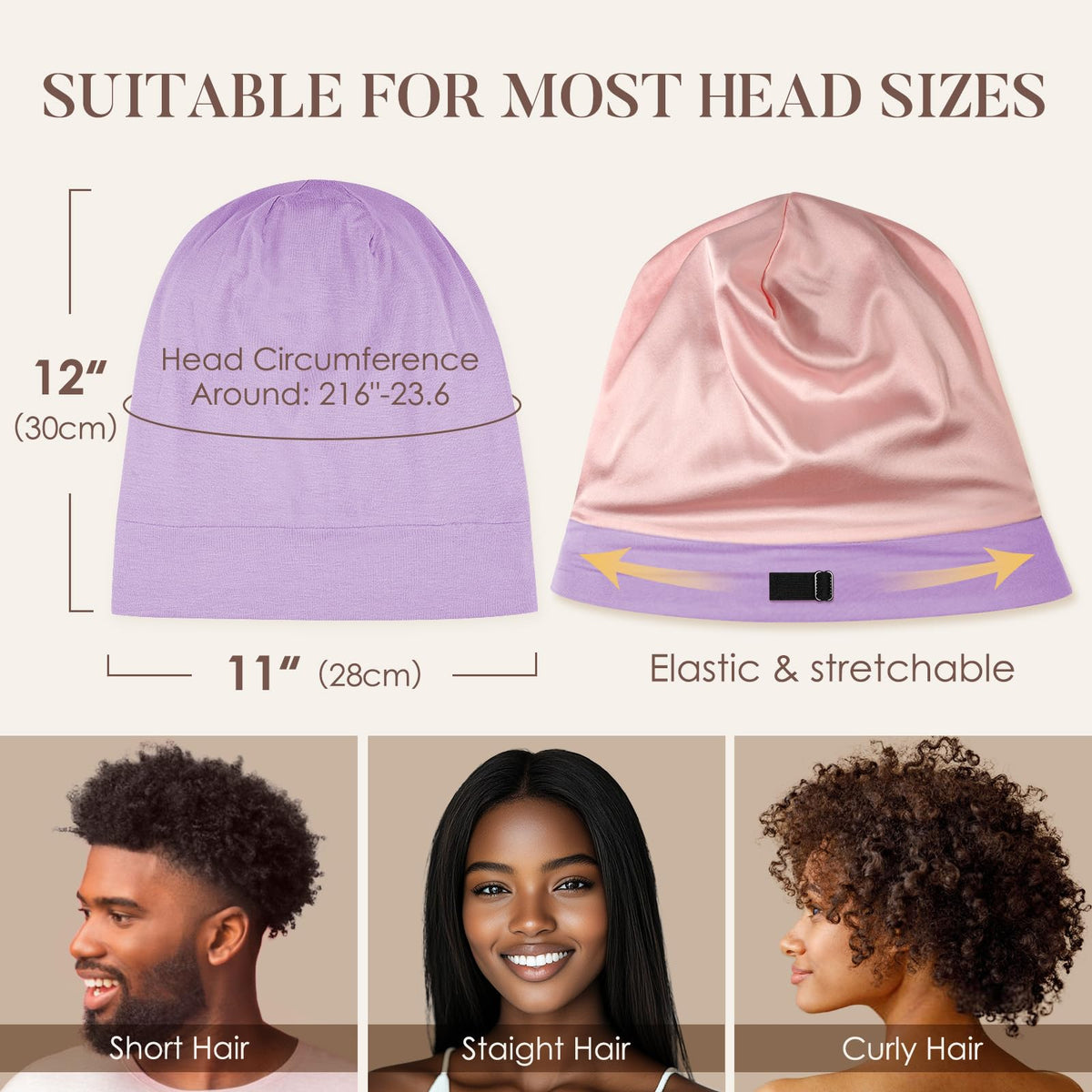 Détails du tissu en soie du bonnet de nuit LULUSILK
