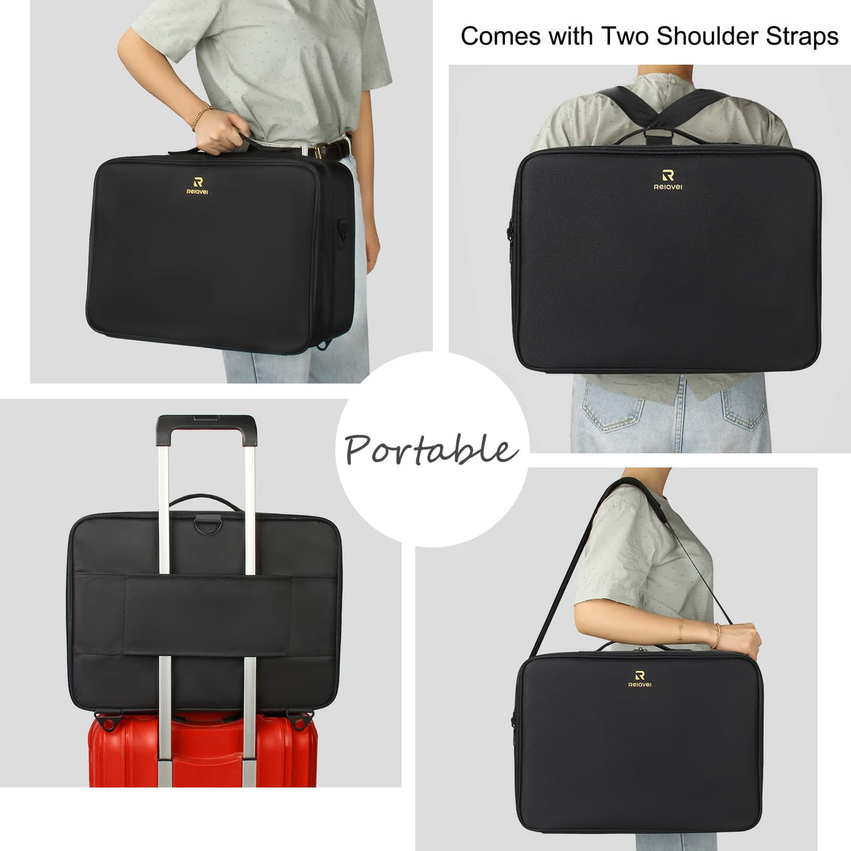Détails du tissu Oxford de la trousse de maquillage Relavel