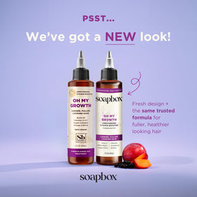 Détails du traitement capillaire Soapbox Oh My Growth 2pk