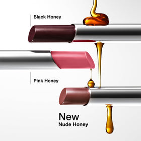 Détails du tube de baume à lèvres Clinique Almost Lipstick Pink Honey