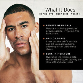 Détails du tube de Brickell Men's Renewing Face Scrub 150g