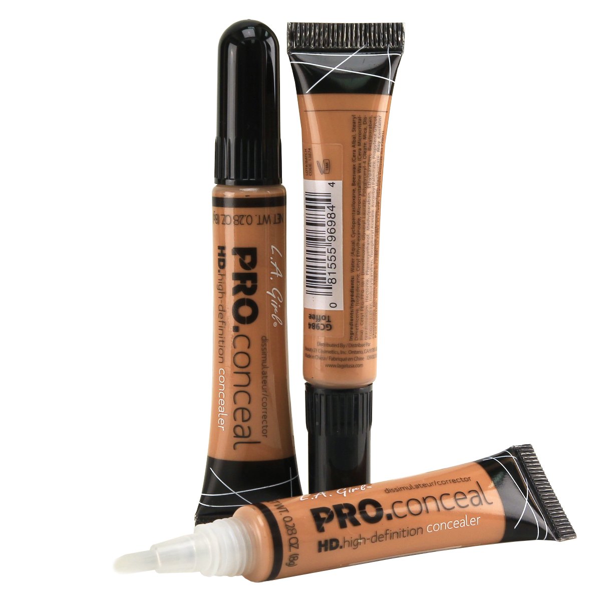 Détails du tube de correcteur L.A. Girl HD Pro Conceal Toffee