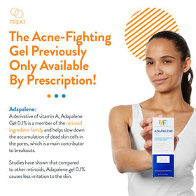 Détails du tube de Gel Adapalène AcneFree 0,1%
