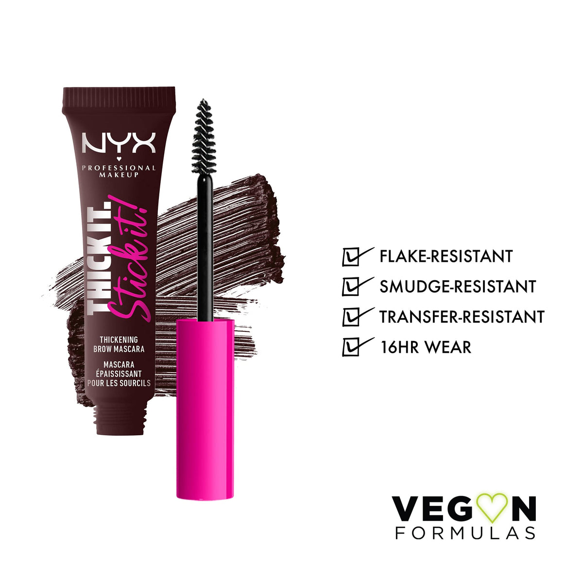 Détails du tube de Gel Épaississant pour Sourcils NYX, 10g