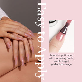 Détails du vernis à ongles gel jelly rose modelones 15ml