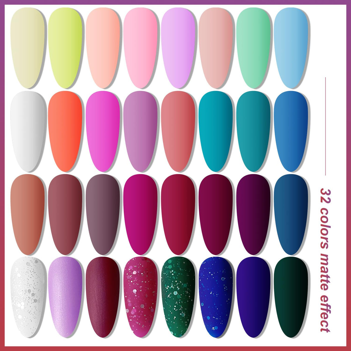 Détails du vernis à ongles gel JODSONE avec finition brillante