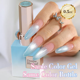 Détails du vernis gel Cat Eye Double Rhythm dans un salon